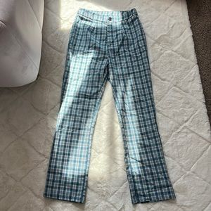 Shein Plaid Flare Bottoms